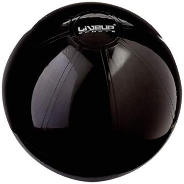 Imagem de Bola Suiça U, 65 cm, Melão, LiveUp Sports, Preto