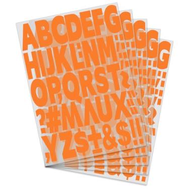 Imagem de Yiootop 270 Peças De Letras 2" Para Transferência Térmica Calor, Alfabetos Camisetas Esportivas, Camisetas, Nomes Times, Roupas, Impressão Slogans, Artesanato Faça Você Mesmo, Decoração (5 Folhas La