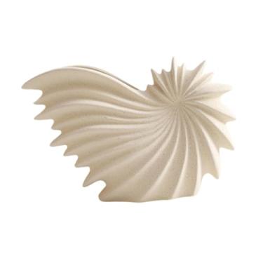 Imagem de Ｂｅｓｇａ Vaso de cerâmica criativo, vaso de flores criativo, suporte para flores secas, de mesa, plantador de de porcelana para exibição, ornamento, L