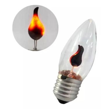 Imagem de Lampada vela fogo 3w 220v e-27 led - SADOKIN, FOGO, 220V