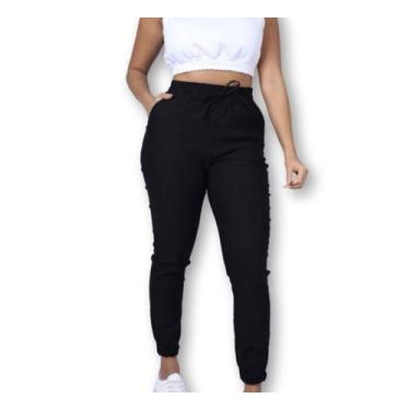 Imagem de Calça bengaline  jogger - filo modas, Preto, M