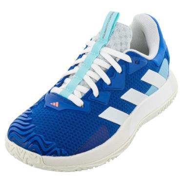 Imagem de Adidas Court Jam Control Tênis masculino, Azul royal/branco fora/vermelho brilhante, 46
