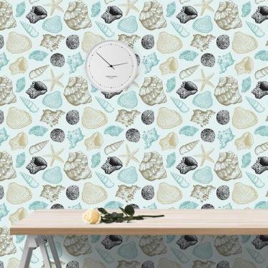 Imagem de Papel de Parede Adesivo fundo do mar 212721442 Rolo 0,58x3M - Adesivo 