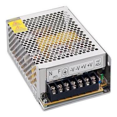 Imagem de Fonte Chaveada 20a 12v 240w Bivolt Para Fita de Led Som Automotivo CFT
