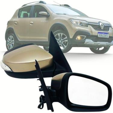 Imagem de Retrovisor Direito passageiro Renault Sandero e Logan 2014 2016 2018 2