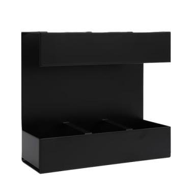 Imagem de ZJchao Organizador de Palha, Dispensador de Palha 3 Armazenamento de do Compartimento Com Orifícios de Drenagem para o Armário de Bancada da Cozinha