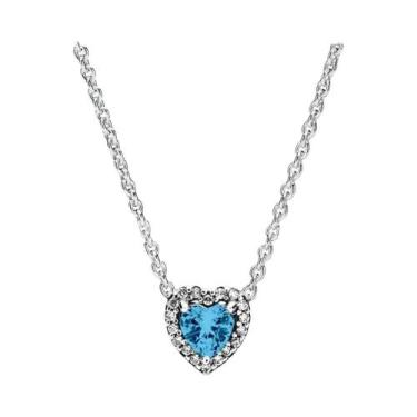 Imagem de Conjunto De Colar E Brincos De Prata S925 Feminino Joias De Luxo Prese