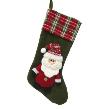 Imagem de Meia Papai Noel Edimburgo 50x25x3cm Unico/unico - Niazitex, VERMELHO