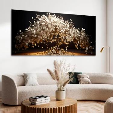 Imagem de Quadro Decorativo Floral Pintura Arvore Maravilha, Tela em Canvas na Horizontal ideal para ambiente de Sala de estar, jantar, reuniões, Quarto e Hall de entrada