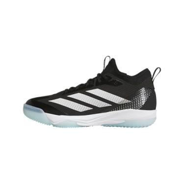 Imagem de adidas Tênis feminino de softbol Adizero Instinct 2.0 Turf Trainer, Preto/branco/prata metálico, 35