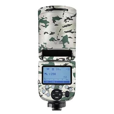 Imagem de Adesivo flash de câmera antiarranhões para Godox V1 Flash Coat Wrap película protetora corporal protetor de corpo capa de pele V1 (camuflagem de selva)