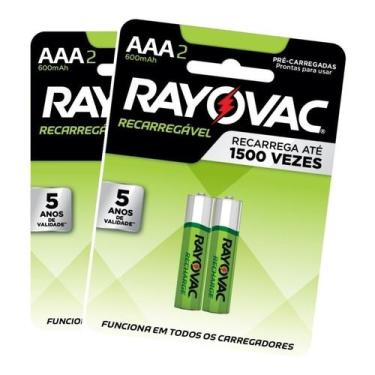 Imagem de Pilha Recarregável Econômica Telefone Sem Fio Aaa - Rayovac