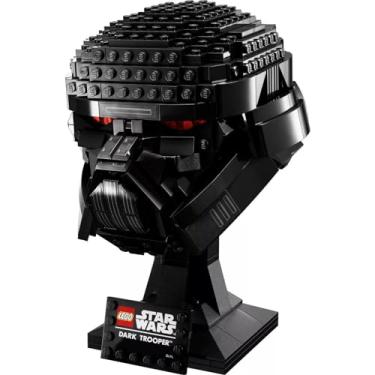 Imagem de Lego 75343 Star Wars Dark Trooper Helmet Collection Wars Buildable Display Stand with Set Nane Logo