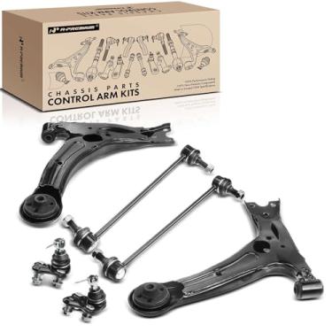 Imagem de A-Premium Conjunto Premium De 6, Braço Controle Inferior, Junta Esférica, Barra Estabilizadora Compatível Com Toyota Corolla 2003, 2004, 2005, 2006, 2007 E 2008