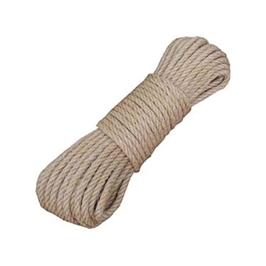 Imagem de Fendawn Strive Corda De Linho E Juta, Ecológica, Resistente Natural, 6 Mm X 20 M (1/4 Pol., 65 Pés)
