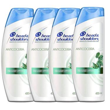 Imagem de Kit 4 Shampoos Head & Shoulders Anti Coceira 400ml