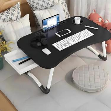 Imagem de Mesinha Apoio Dobrável Cama Sofá Notebook Tablet Refeição Mesa Home Of