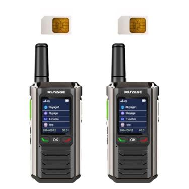 Imagem de Ruyage Rádios bidirecionais LTE R0 Nationwide Lifetime Free Unlimited Range Recarregável Global 4G PoC, Walkie Talkies Portáteis de Longo Alcance para Adultos Família Road Trip Truck Fleet (pacote com