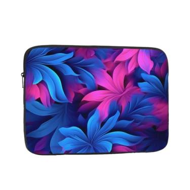 Imagem de Capa para laptop, fundo azul e rosa, bolsa para laptop, capa protetora para notebook de 15 polegadas
