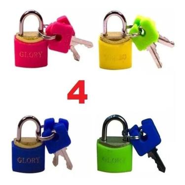 Imagem de 4 Peças Cadeado Armário Colorido De Academia, Mala Glory