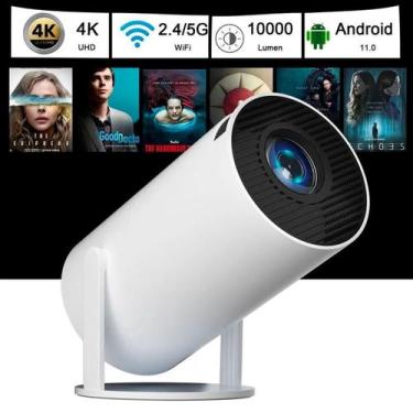 Imagem de Projetor Wifi Portátil 1080P Branco Bivolt Suporta 4K - Relet