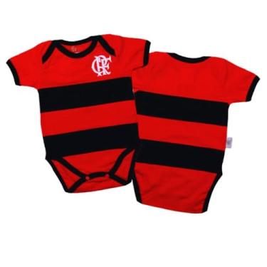 Imagem de Body Bebê Flamengo Jogo Listrado Oficial