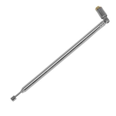 Imagem de Antena Haster Telescópica Prata Para Rádio e Tv 18cm a 62cm 5 Estágios