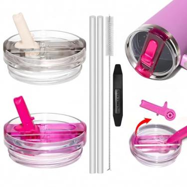 Imagem de TideBloom Tampa removível de substituição de 1,134 g para copo Stanley, à prova de vazamento, durável, à prova de respingos, compatível com copos Stanley de 1,134 g, acessórios para copos Stanley