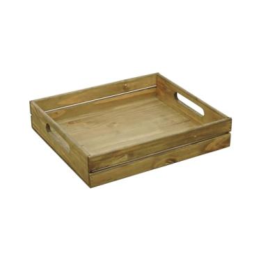 Imagem de Bandeja Malta Madeira Maciça - Natural/Madeira