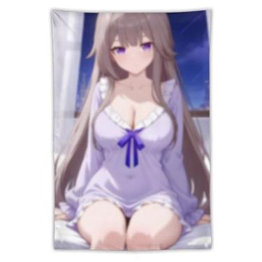 Imagem de LIEGBMEU Sexy Bikini Hot Anime Girl Tapeçaria 101.6 cm x 152.4 cm Interior Exterior Wall Quilt Art Decoração de Tapeçaria Caprichosa, AC060