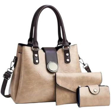 Imagem de Bolsa Feminina My Ek 3 Peças - Linha Elegance (Bege)