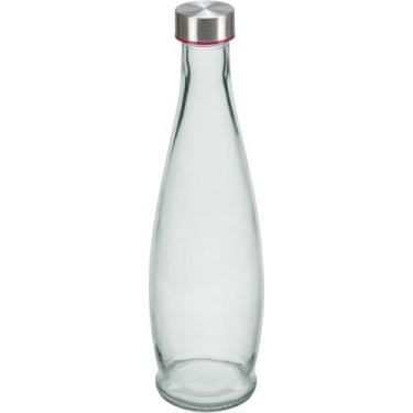 Imagem de GARRAFA ÁGUA SUCO LEITE HOME&CO VIDRO 970ML 32x9x9cm TRANSPARENTE COM 
