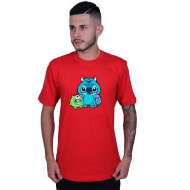 Imagem de Camiseta Unissex Lilo And Monstros S.a - Lafre, Vermelho, M