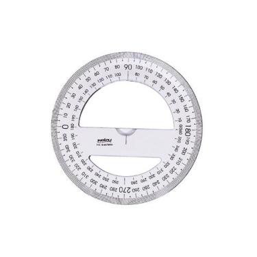 Imagem de Transferidor Maxcril 360 new line cristal - Waleu