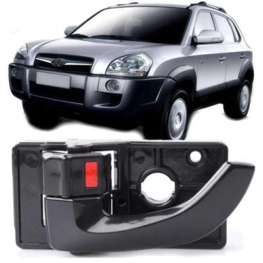 Imagem de Macaneta Interna Porta Esquerda Tucson De 2006 À 2014 Preta - HD