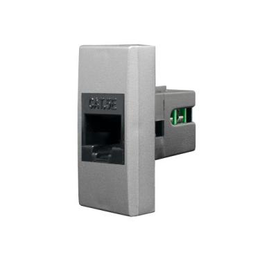 Imagem de Módulo Tomada Rede RJ45 Cat5e Titanium Pro Class 85566 Alumbra