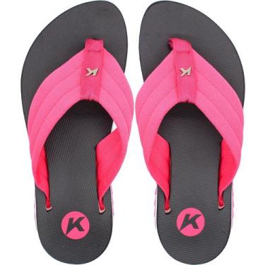 Imagem de Sandália de Dedo Kenner Kyra Pro Comfy Feminino, Rosa, Preto, 36