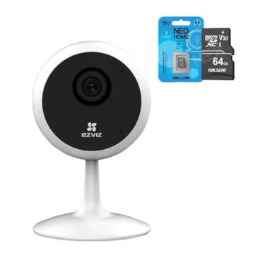 Imagem de Kit Camera de Segurança Wi-Fi CS-C1C 1080p Full HD com Visao Noturna e Detecçao de Movimento + Cartao de Memoria Micro SD 64GB Classe 10 Alta Velocidade