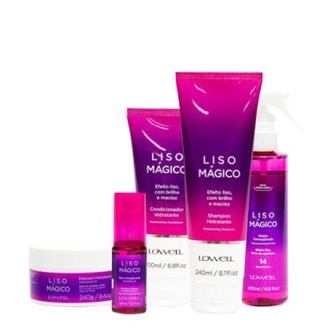 Imagem de Lowell Keeping Liss Liso Magico Kit Completo 5 Produtos