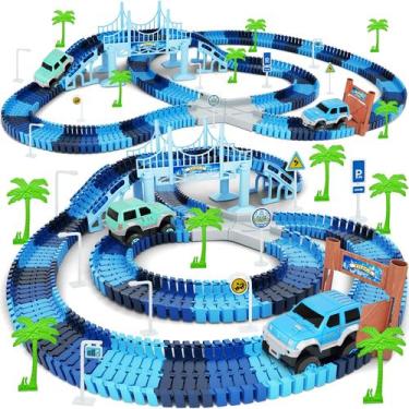 Imagem de Track Car Toy Toky 269 PCS Pistas de corrida com 2 carros de corrida -