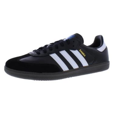 Imagem de adidas Tênis masculino CBLACK/FTWWHT Samba ADV Core blackFtwr Branco/GUM5 14 EUA, largo, Preto, 14 Wide