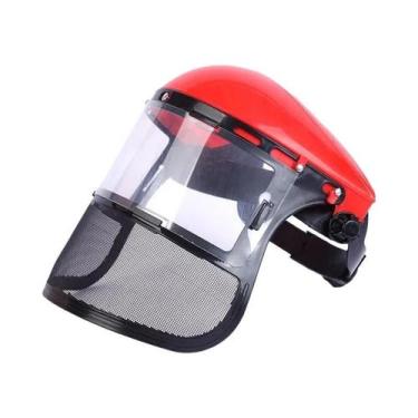 Imagem de Máscara Protetora De PVC Anti-Poeira Para Corte, Com Tela Protetora An