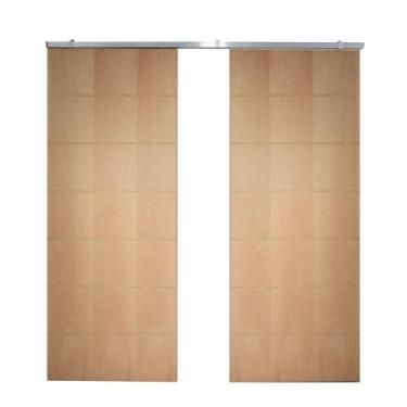 Imagem de Porta Dupla de Correr P/ Verniz Frisada F09 - 210x160 - Vanin