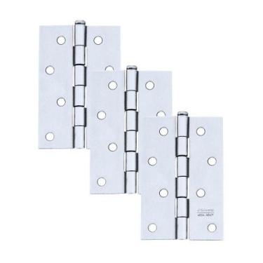 Imagem de Dobradiça Para Porta Silvana 4 Sem Rolamento Americana 850 Embutir 25k