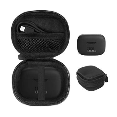 Imagem de CaseSack Capa para fones de ouvido JBL Tune 230NC, 130NC TWS True Wireless com cancelamento de ruído, também serve para Tune 225TWS, 125TWS, 120TWS, 115TWS (capa preta)