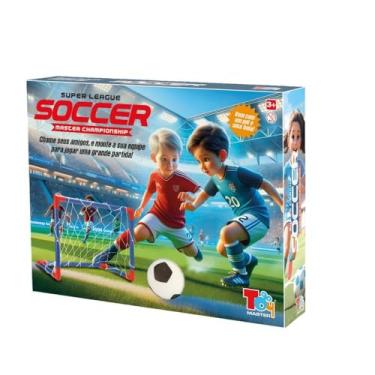 Imagem de Par Trave De Futebol Mini Gol Bola E Bomba - Infantil