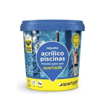 Imagem de Rejunte Acrílico Para Piscina Quartzolit Azul Celeste 1Kg