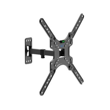 Imagem de ELG Suporte de parede de TV de movimento completo para TVs de 26 a 60 polegadas, suporte articulado de pino único, extensão de 10 polegadas, inclinação +5°/-10°, rotação de 90°, VESA 75 × 75–400 × 400