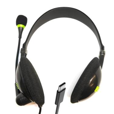 Imagem de TFD Supplies Atacado a granel 5 fones de ouvido estéreo USB C com microfone