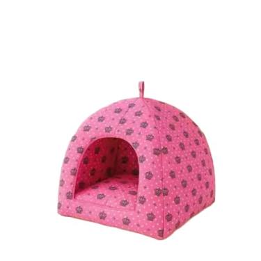 Imagem de Cama para cachorro Toca Tenda Cabana 2 em 1 Gato Cães Iglu Impermeável Lavável P a G(Fêmea,P)